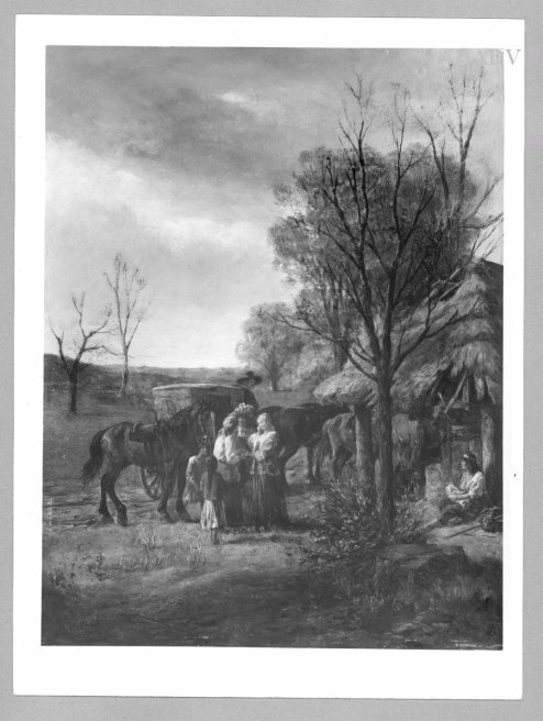 Landscape with coach and figures, 1904, Alfred Friedländer