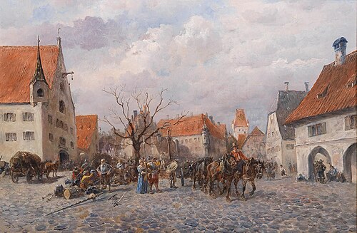 The Town Under Siege, 1933, Alfred Friedländer