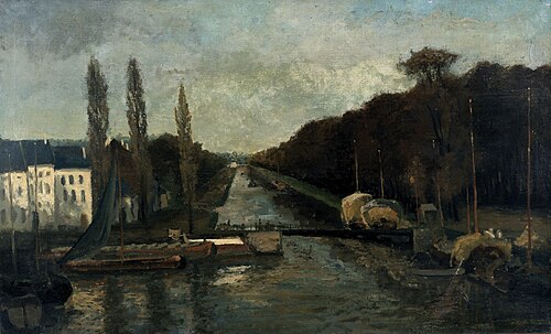 La Porte du Rivage à Bruxelles, 1877, Alphonse Asselbergs