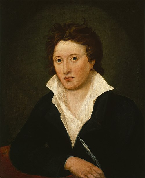 Portrait of Percy Bysshe Shelley, 1819, Amelia Curran