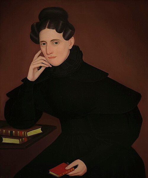 Woman in Black Ruffled Dress, 1835, Ammi Phillips