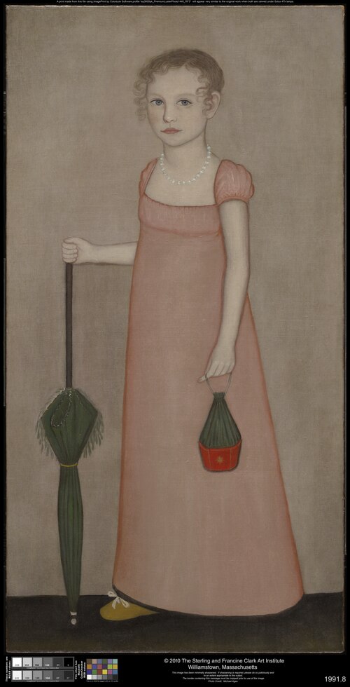 Portrait of Harriet Campbell, 1815, Ammi Phillips