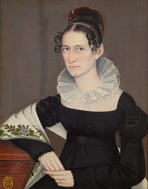 Hylah Bevier Hasbrouck, 1824, Ammi Phillips
