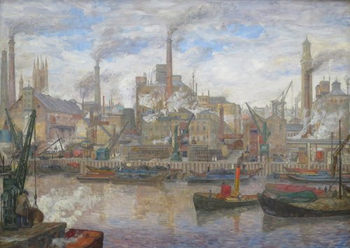 The Port of London, 1911, Anders Castus Svarstad