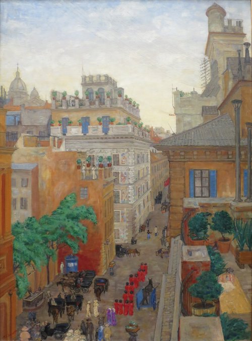 Via Bocca di Leone, Rome, 1908, Anders Castus Svarstad
