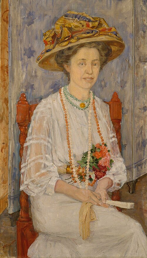 Portrait of Ingeborg Lercke, 1908, Anders Castus Svarstad