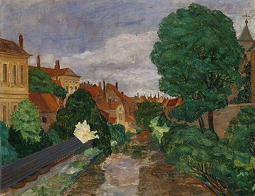 Canal in Brügge, 1906, Anders Castus Svarstad