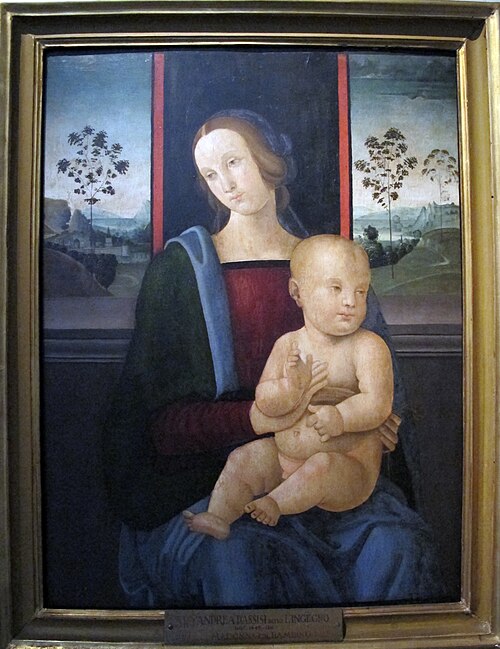 madonna col bambino, 1600, Andrea Aloigi