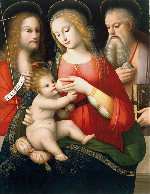 Madonna with Child and Saints John the Baptist and Girolamo, , Andrea Piccinelli