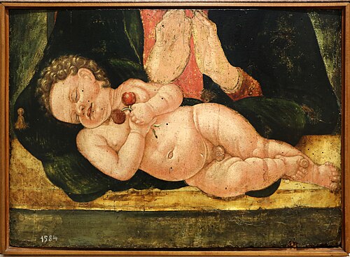 frammento di madonna col bambino, , Andrea di Giovanni