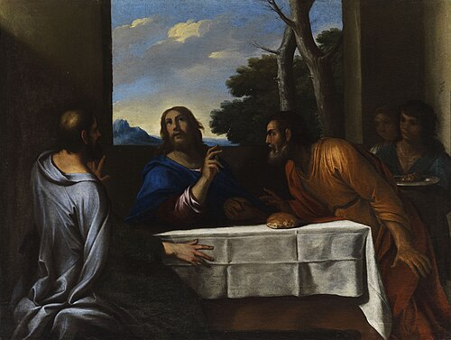 Das Abendmahl in Emmaus., 1685, Andrea di Leone