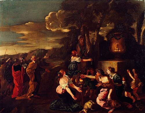 Salomone adora gli idoli, 1650, Andrea di Leone