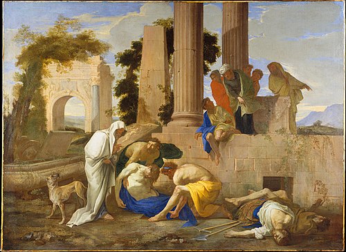 Tobit Burying the Dead, 1640, Andrea di Leone