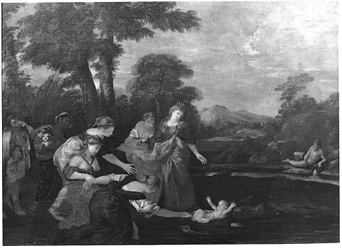 Moses Saved from the Waters, , Andrea di Leone