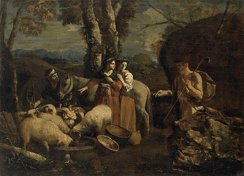 Jacob Meeting Rachel, 1700, Andrea di Leone