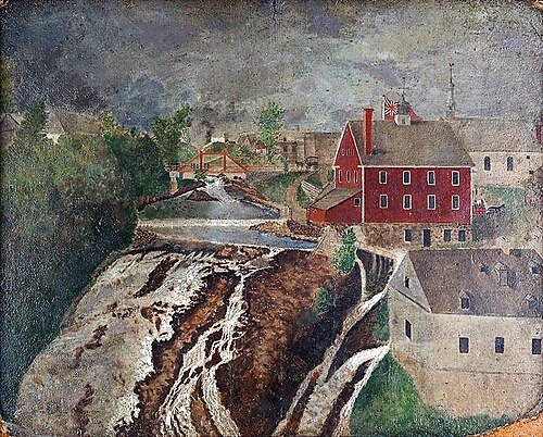 Les chutes de Lorette, 1860, Zacharie Vincent