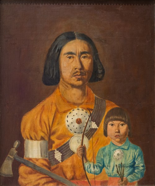 Zacharie Vincent et son fils Cyprien, 1852, Zacharie Vincent