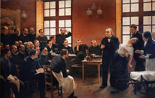 Une leçon clinique à la Salpêtrière, 1887, André Brouillet