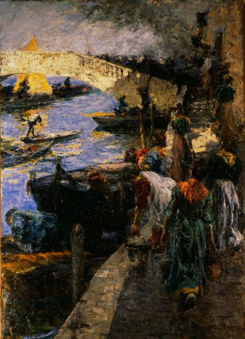 Fuoco! Fuoco! (L’incendio a Chioggia), 1905, Leonardo Bazzaro