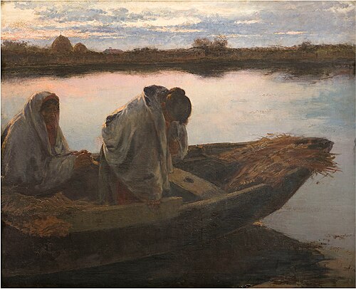 Orazione a Chioggia, 1897, Leonardo Bazzaro