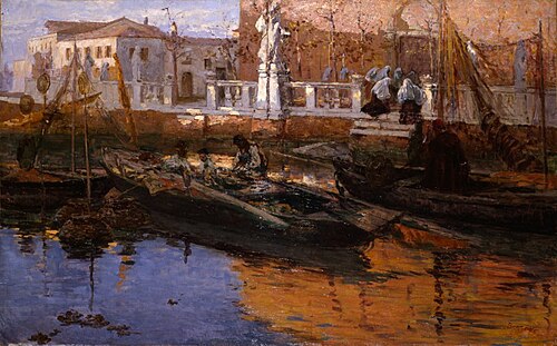 Alla Benedizione (Un vespro a Chioggia), 1899, Leonardo Bazzaro