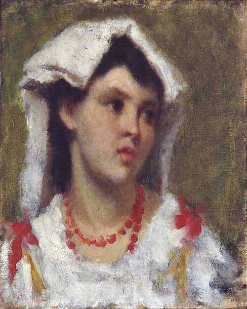 Young Woman from Ciociara, 1877, Leonardo Bazzaro