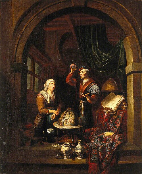 A Physician Examining a Urine Flask, , Gerard Thomas