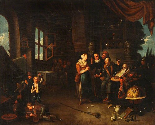 A Physician Examining a Urine Flask, , Gerard Thomas
