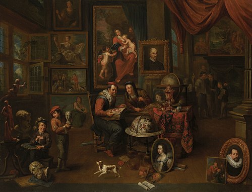 A Collector in his Cabinet, 1700, Gerard Thomas