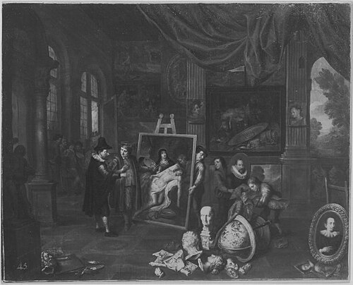 Maleratelier, 1691, Gerard Thomas