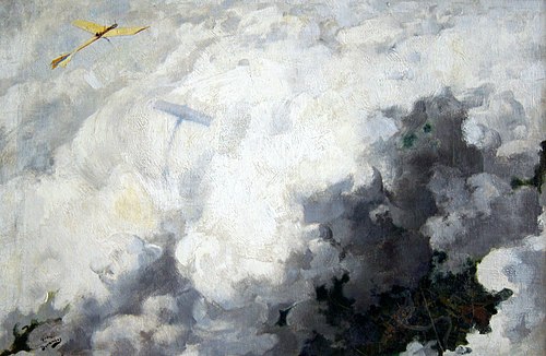 Le seul oiseau qui vole au-dessus des nuages, 1910, André Devambez