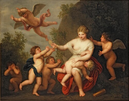 Venus chastising Cupid, 1788, André Corneille Lens
