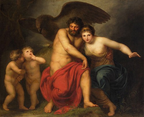 Zeus and Hera on Mount Ida, 1775, André Corneille Lens