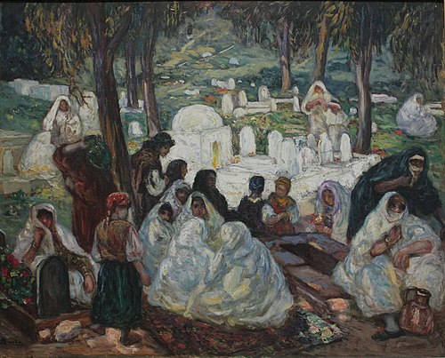 Musulmanes au cimetière d'El Kettar, 1905, André Suréda