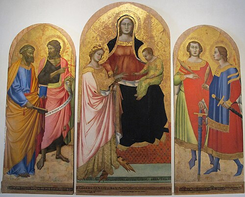trittico, 1385, Angelo Puccinelli