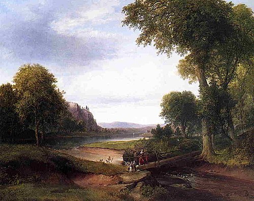 Landscape with Footbridge, 1850, Thomas Doughty