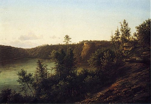 Palisades near Fort Lee, 1850, Thomas Doughty