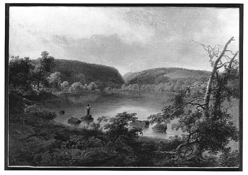 Landscape with Fishermen, 1826, Thomas Doughty