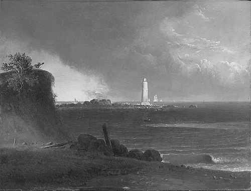 Lighthouse at Nantasket Beach, 1834, Thomas Doughty