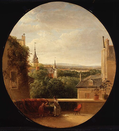 View in Paris, 1847, Thomas Doughty