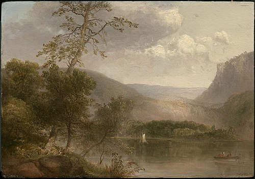 View on a New Hampshire Lake, 1835, Thomas Doughty