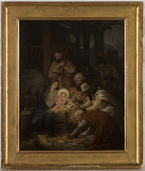 Esquisse pour l'église de Vanves : L'Adoration des Mages, 1875, Oscar-Pierre Mathieu