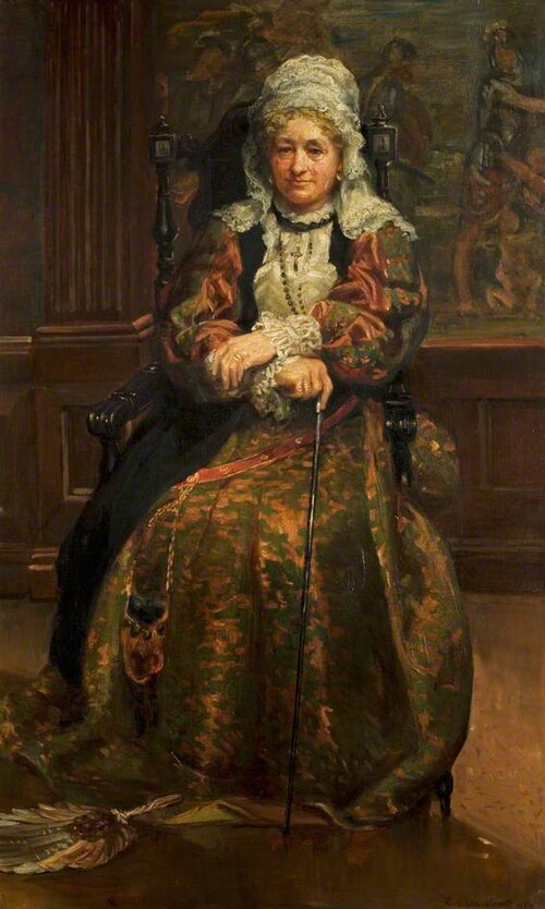 Mrs Stirling (1815–1895) (Lady Hutton Gregory) as the Nurse (from 'Romeo and Juliet'), 1884, Anna Lea Merritt