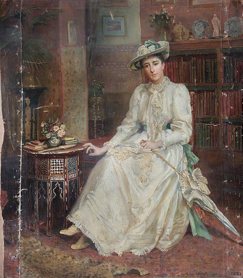 Mrs I. Holman Hunt, 1892, Anna Lea Merritt