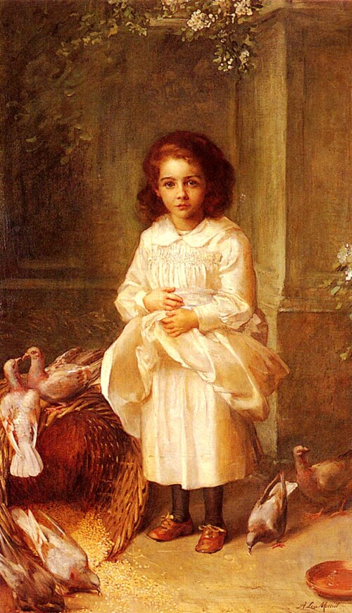 Portrait Of Miss Ethel D'arcy Aged 6, 1888, Anna Lea Merritt