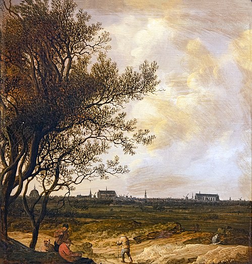 Vue de Leyde, 1700, Anthonie van Croos