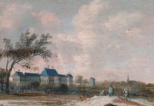Landscape with Rijswijk Castle, Holland, , Anthonie van Croos