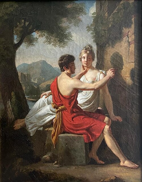 L’Origine de la peinture, 1808, Antoine-Claude Fleury