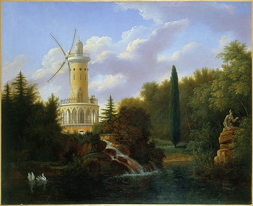 Le Moulin de la Folie-Beaujon, 1827, Antoine-Patrice Guyot