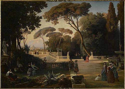 La Villa Pamphili, 1844, Antoine Claude Ponthus-Cinier